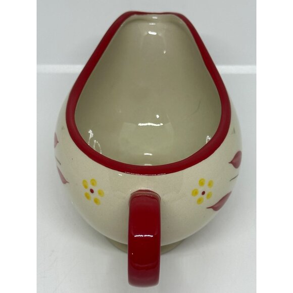 Temp-tations Old World Gravy Boat by Tara Floral 14oz 7.5" Ceramic Serving Dish - Picture 4 of 7